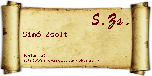 Simó Zsolt névjegykártya